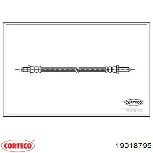 Задний тормозной шланг 19018795 Corteco