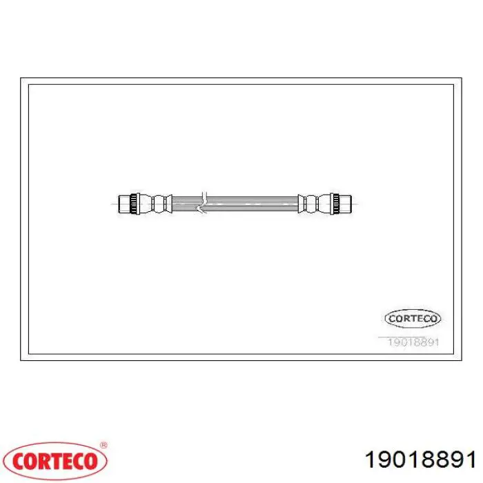 Tubo flexible de frenos trasero 19018891 Corteco