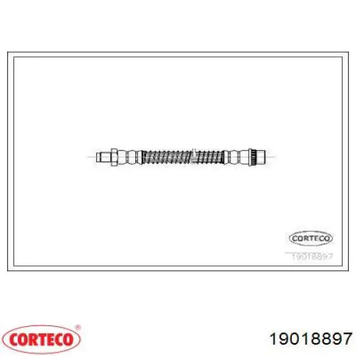 Задний тормозной шланг 19018897 Corteco