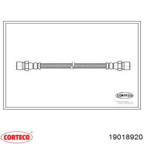 Шланг тормозной передний 19018920 Corteco