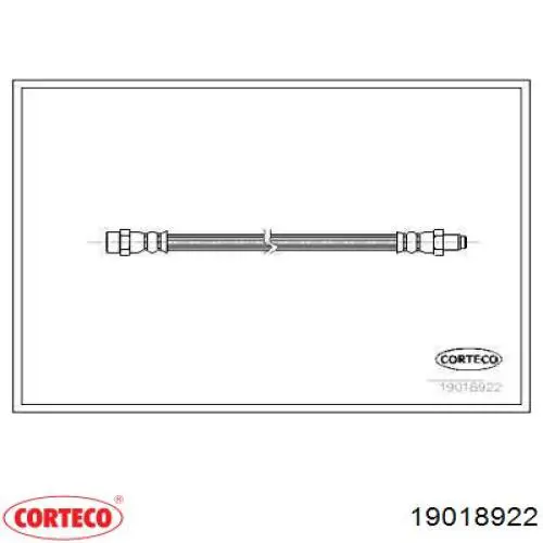 Шланг тормозной передний 19018922 Corteco