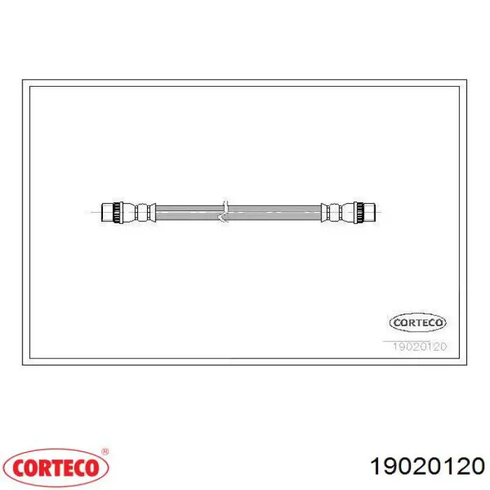 Задний тормозной шланг 19020120 Corteco