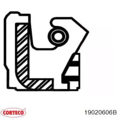 19020606B Corteco Сальник рулевой колонки