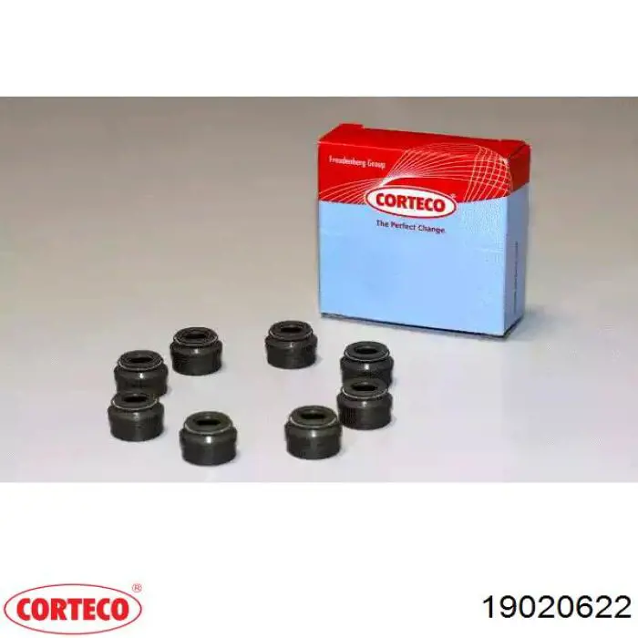 19020622 Corteco сальник клапана (маслосъемный, впуск/выпуск, комплект на мотор)
