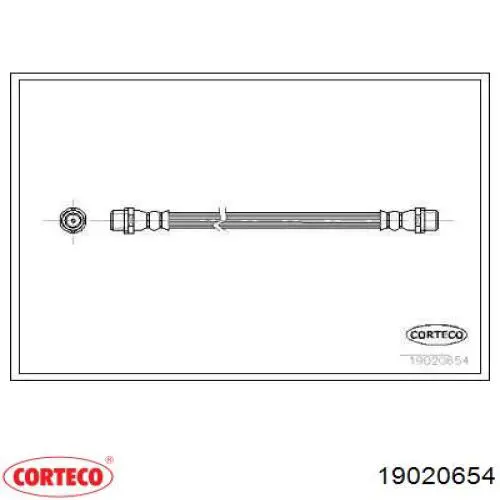 Задний тормозной шланг 19020654 Corteco