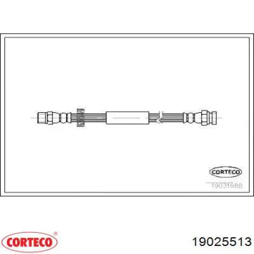 Тормозной шланг задний Corteco 19025513 цена, от 11.06 USD