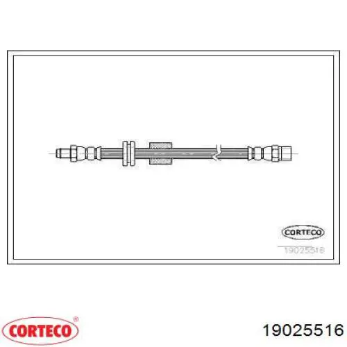 Шланг тормозной передний 19025516 Corteco