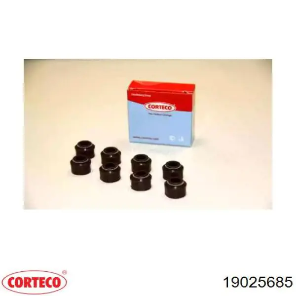 19025685 Corteco сальник клапана (маслосъемный, впуск/выпуск, комплект на мотор)