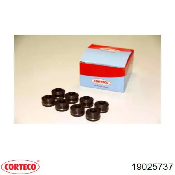 19025737 Corteco сальник клапана (маслосъемный, впуск/выпуск, комплект на мотор)