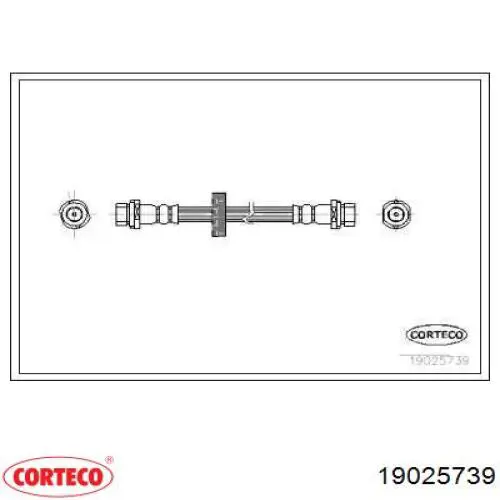 Задний тормозной шланг 19025739 Corteco