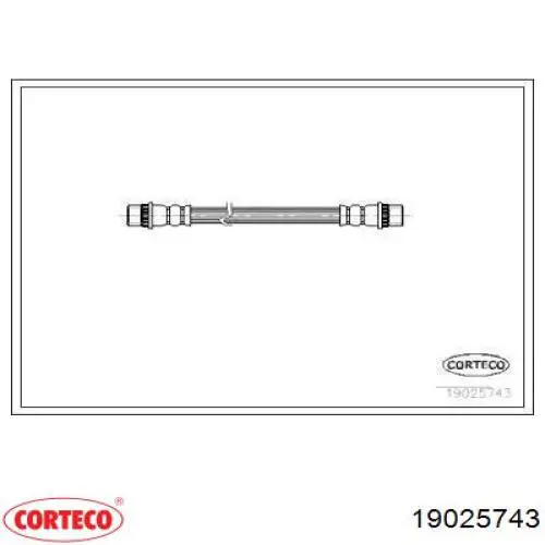Задний тормозной шланг 19025743 Corteco