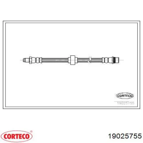 Шланг тормозной передний Corteco 19025755 цена, от 8.10 USD