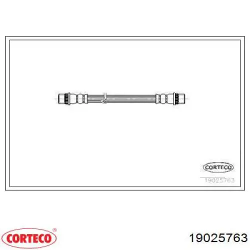 Задний тормозной шланг 19025763 Corteco