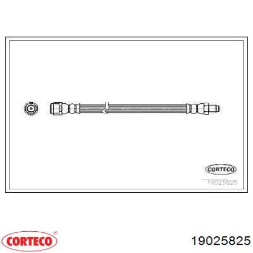 Задний тормозной шланг 19025825 Corteco