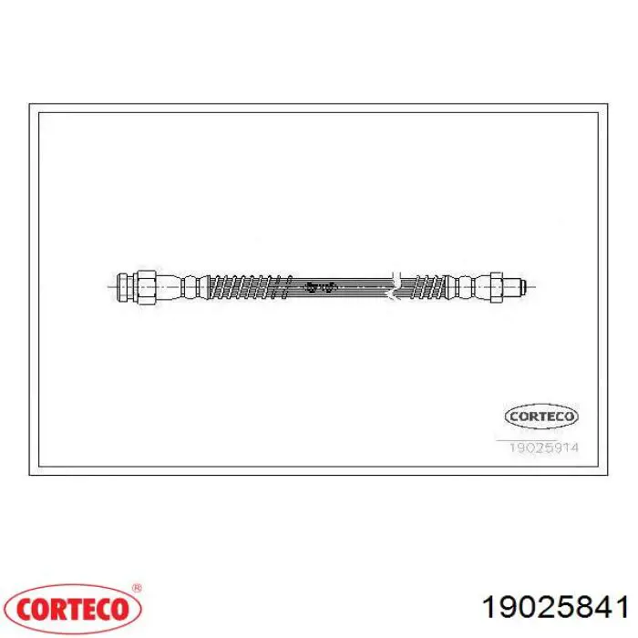 Шланг тормозной передний Corteco 19025841