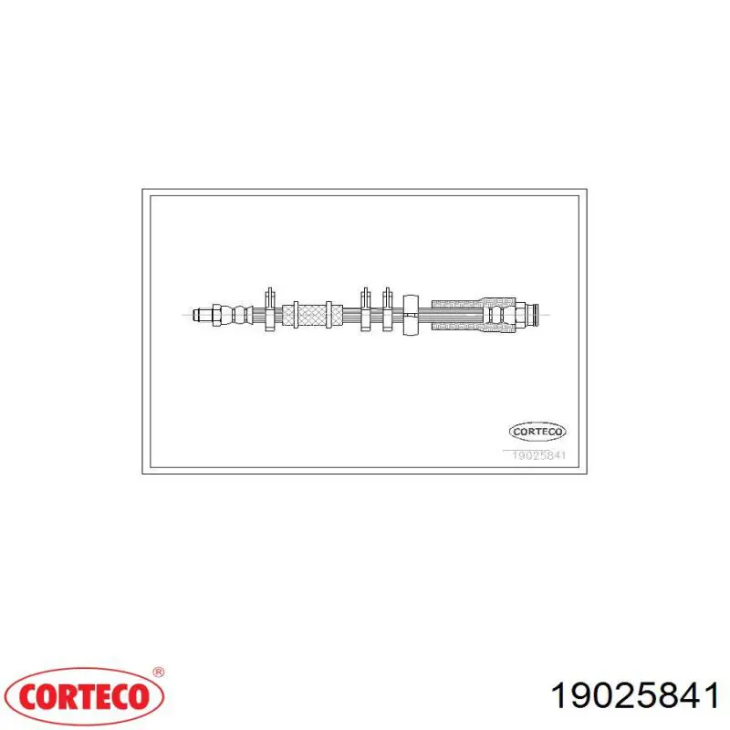 Шланг тормозной передний 19025841 Corteco