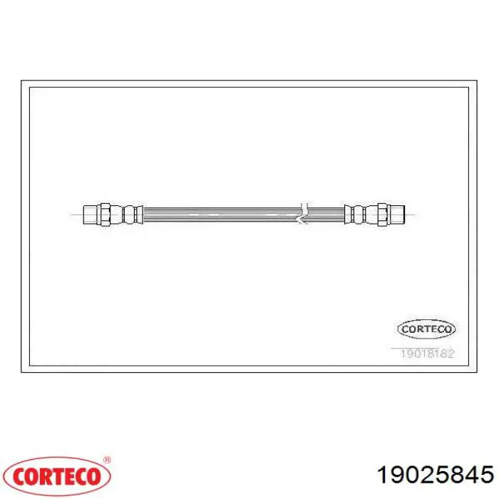 Шланг тормозной передний 19025845 Corteco