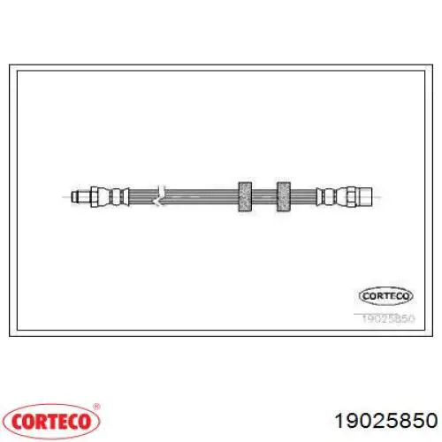 Шланг тормозной передний 19025850 Corteco