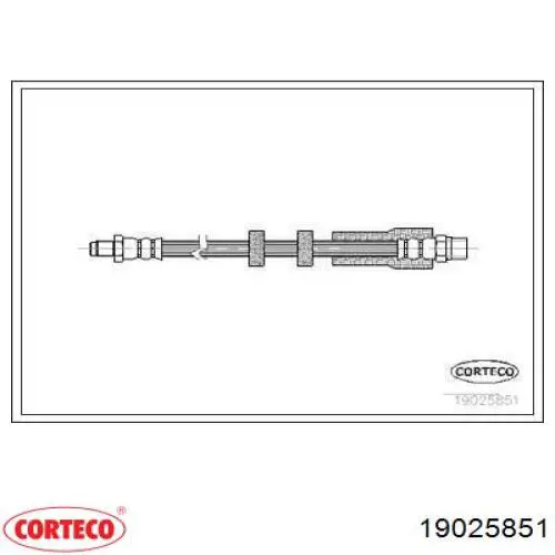 Шланг тормозной передний 19025851 Corteco