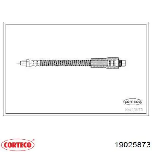 Шланг тормозной передний 19025873 Corteco