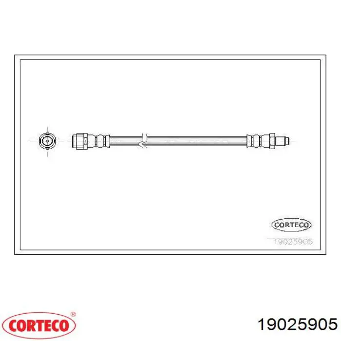 Шланг тормозной передний Corteco 19025905 цена, от 6.60 USD