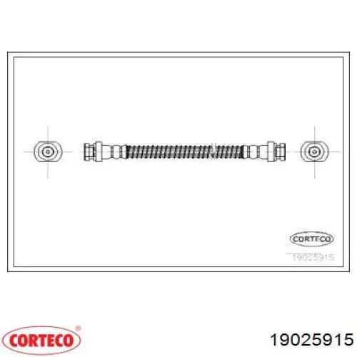 Задний тормозной шланг 19025915 Corteco