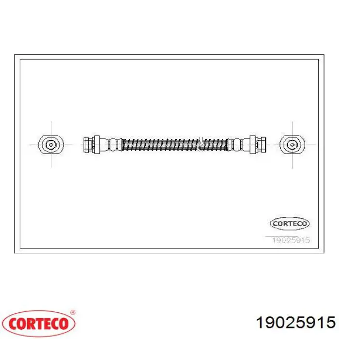 Купить 19025915 Corteco Задний тормозной шланг