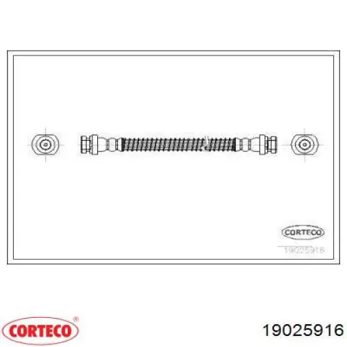 Шланг тормозной передний 19025916 Corteco