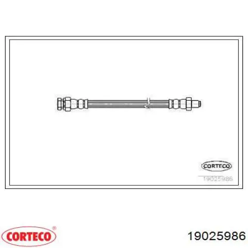 Задний тормозной шланг 19025986 Corteco