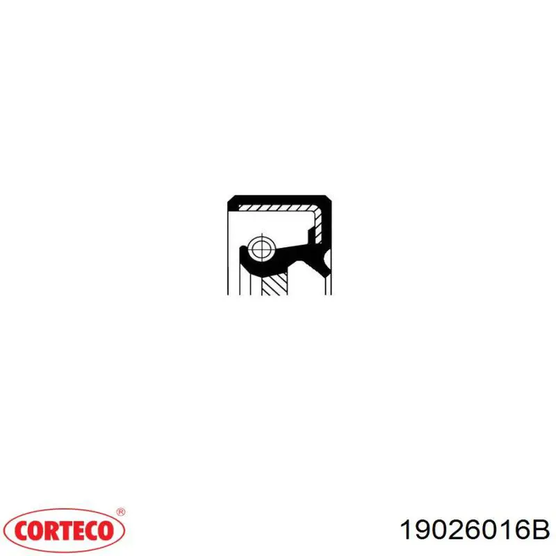 19026016B Corteco Сальник двигателя, распредвала