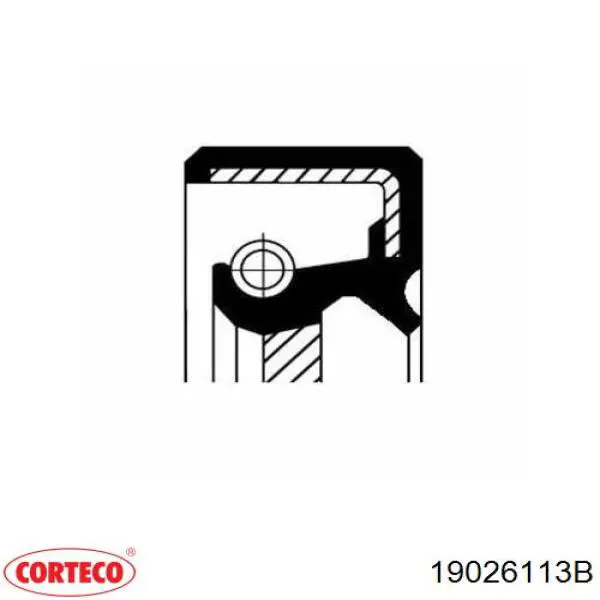 Сальник коленвала двигателя передний 19026113B Corteco