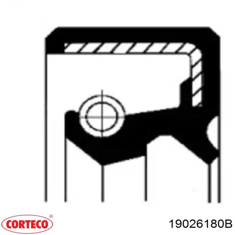 Сальник штока переключения коробки передач Corteco 19026180B