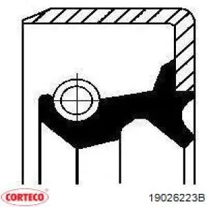 Сальник передней ступицы внутренний Corteco 19026223B