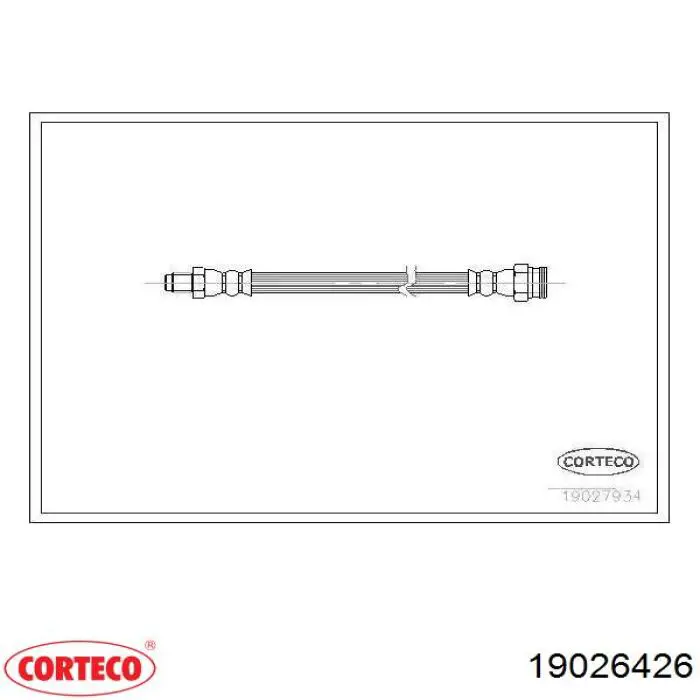 Купить 19026426 Corteco Задний тормозной шланг