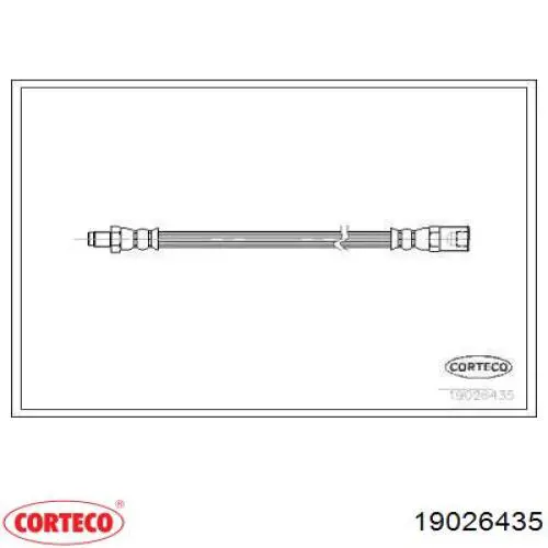 Шланг тормозной передний 19026435 Corteco