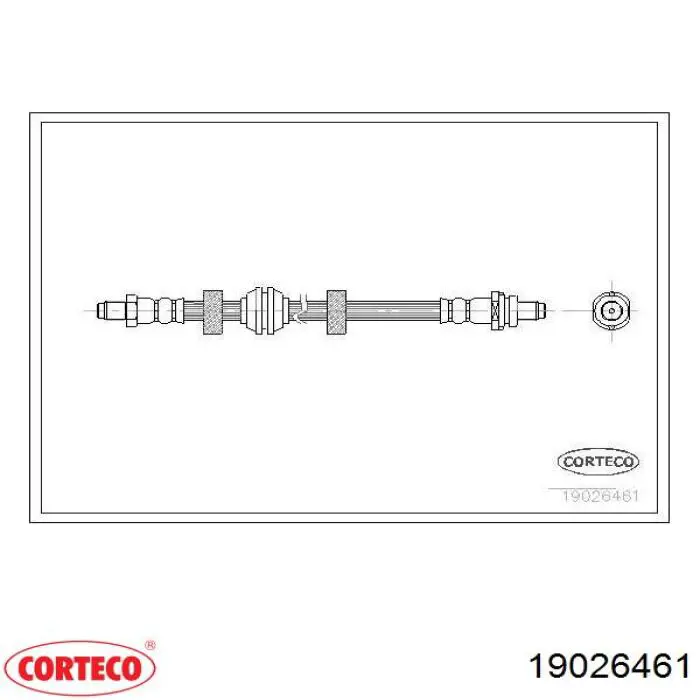 Задний тормозной шланг 19026461 Corteco
