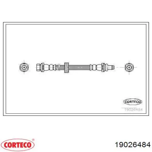 Задний тормозной шланг 19026484 Corteco