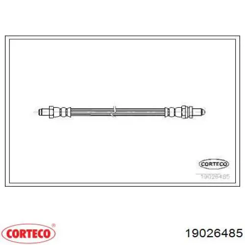 Задний тормозной шланг 19026485 Corteco