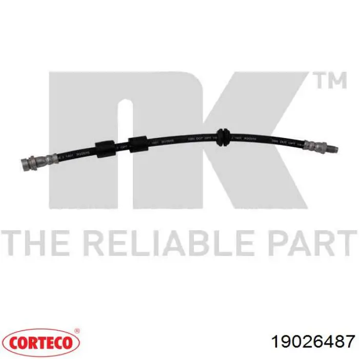 Шланг тормозной передний Corteco 19026487 цена, от 4.95 USD