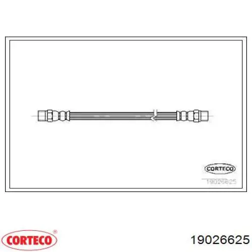 Задний тормозной шланг 19026625 Corteco