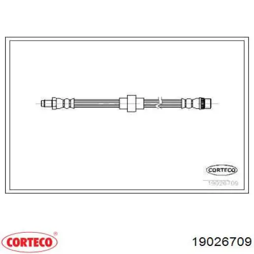 Шланг тормозной передний 19026709 Corteco