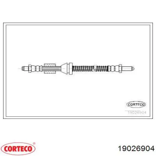 Задний тормозной шланг 19026904 Corteco