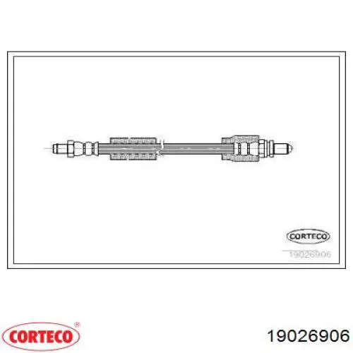Задний тормозной шланг 19026906 Corteco