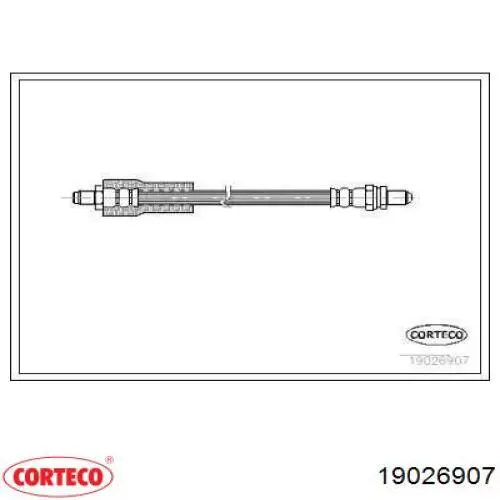 Задний тормозной шланг 19026907 Corteco