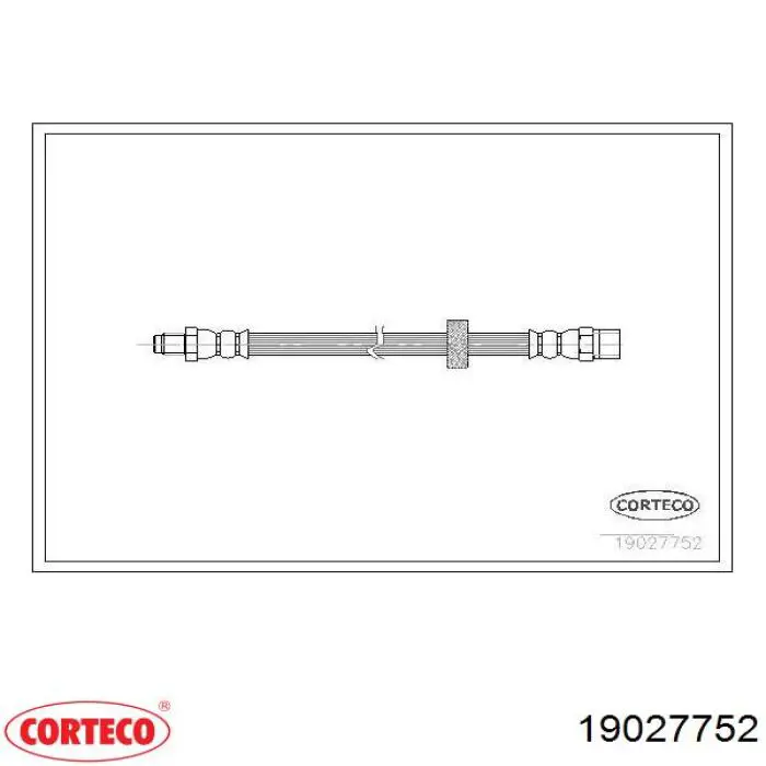 Задний тормозной шланг 19027752 Corteco