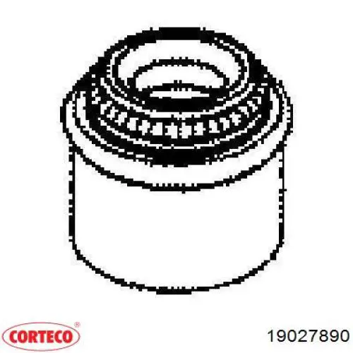 Сальник клапана (маслосъемный), впуск/выпуск, комплект на мотор 19027890 Corteco