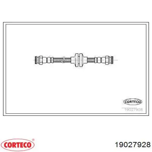 Задний тормозной шланг 19027928 Corteco