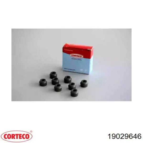 19029646 Corteco сальник клапана (маслосъемный, впуск/выпуск, комплект на мотор)