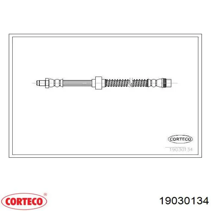 Шланг тормозной передний 19030134 Corteco