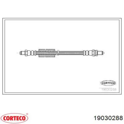 Задний тормозной шланг 19030288 Corteco